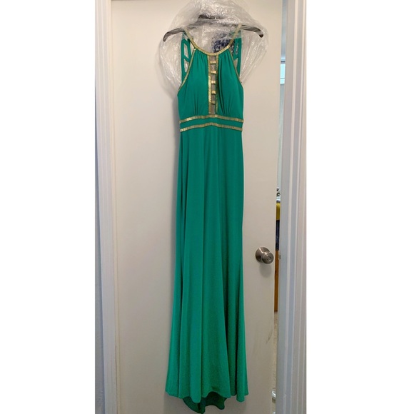 Emerald and Gold Dress